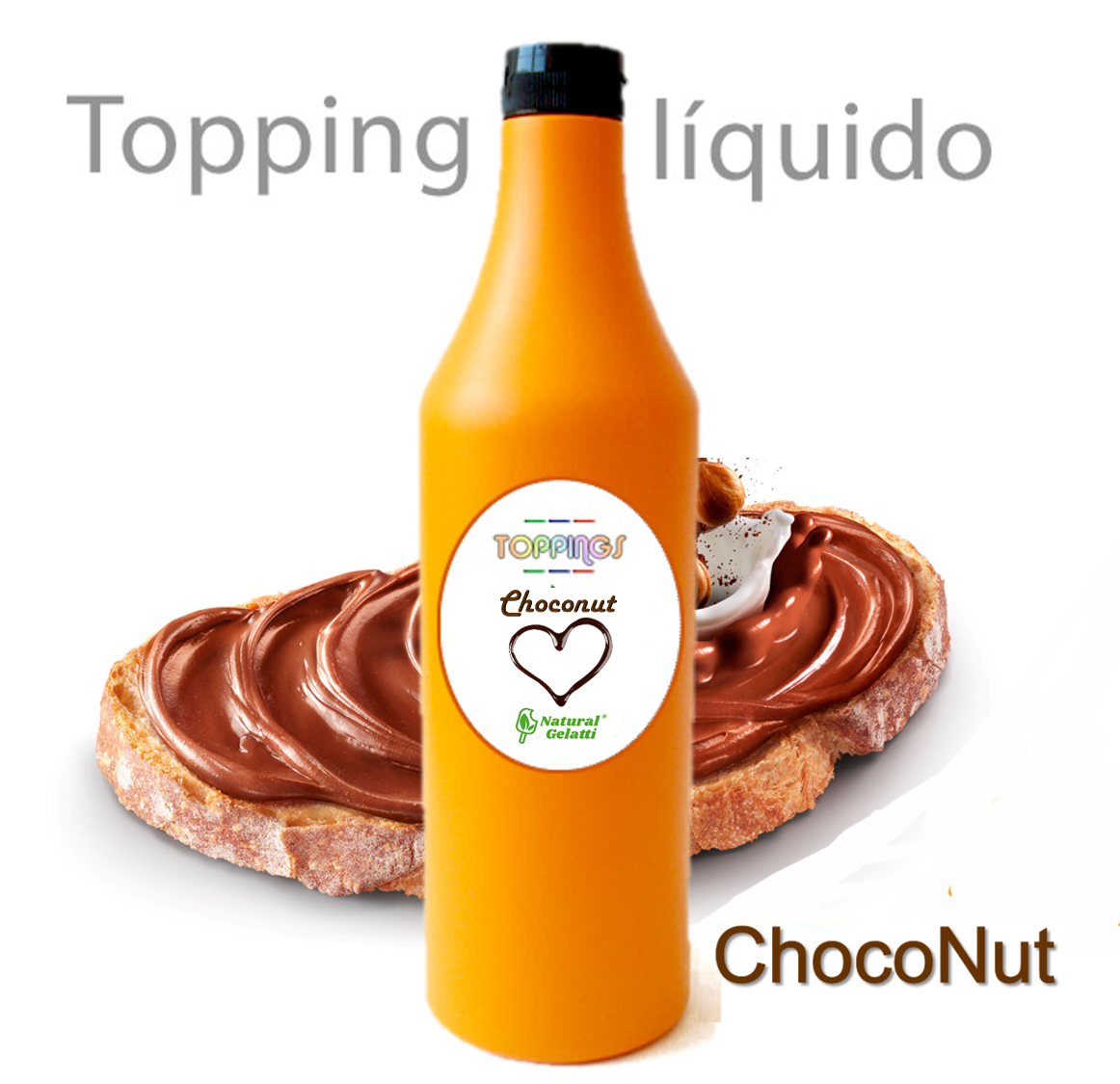 Topping Líquido - Natutal Gelatti - Choco-Nut - 1 Kg - Líquidos - Toppings