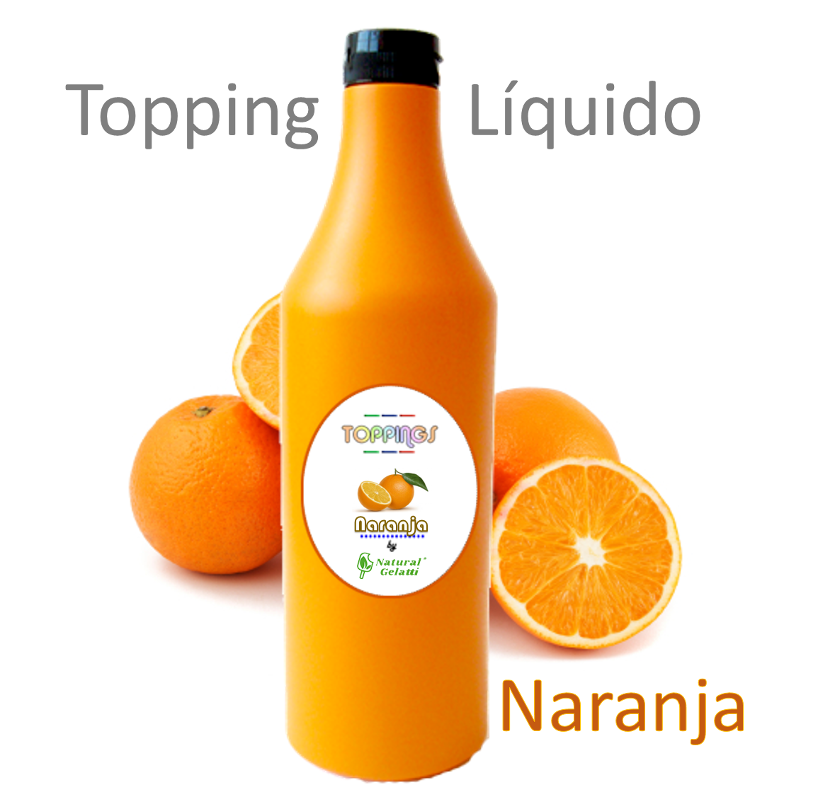 Topping Líquido - Natutal Gelatti - Naranja - 1,2 Kg - Líquidos - Toppings