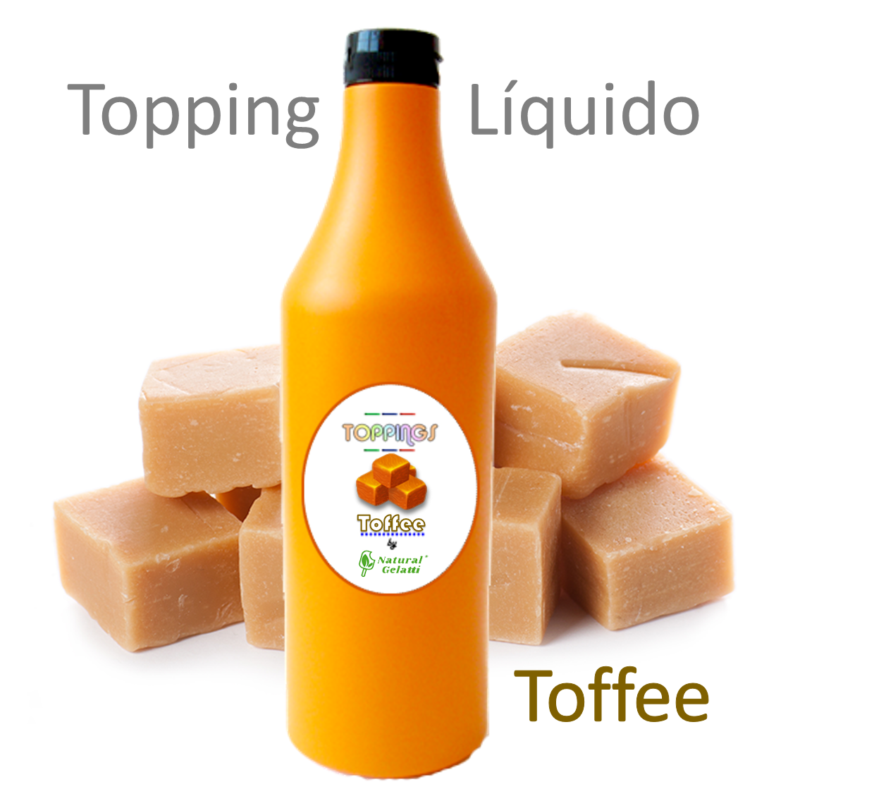 Topping Líquido - Natutal Gelatti - Toffee - 1 Kg - Líquidos - Toppings