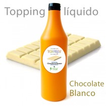 Topping líquido de Chocolate Blanco para helado