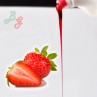 Topping liquido de fresa para helados