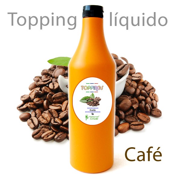 Topping líquido de café para helado
