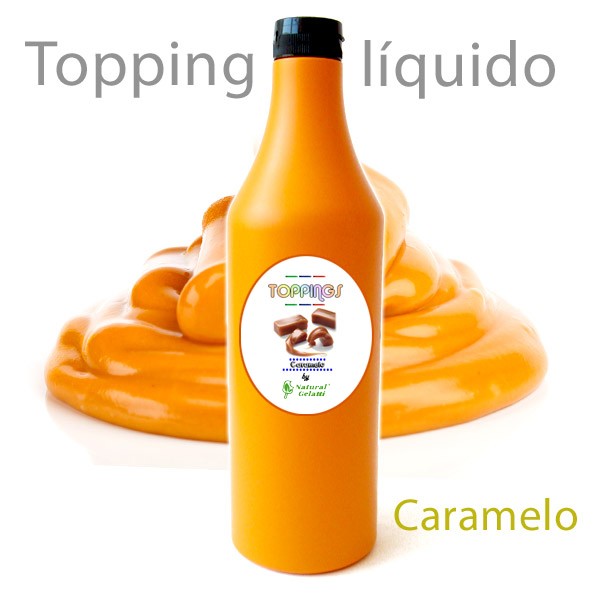 Topping líquido de caramelo para helados